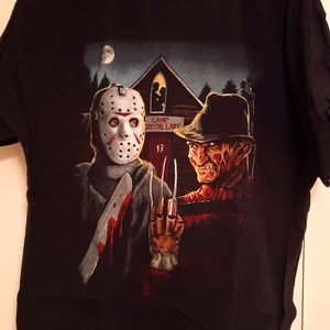 Freddy vs. Jason Black Tshirt XL